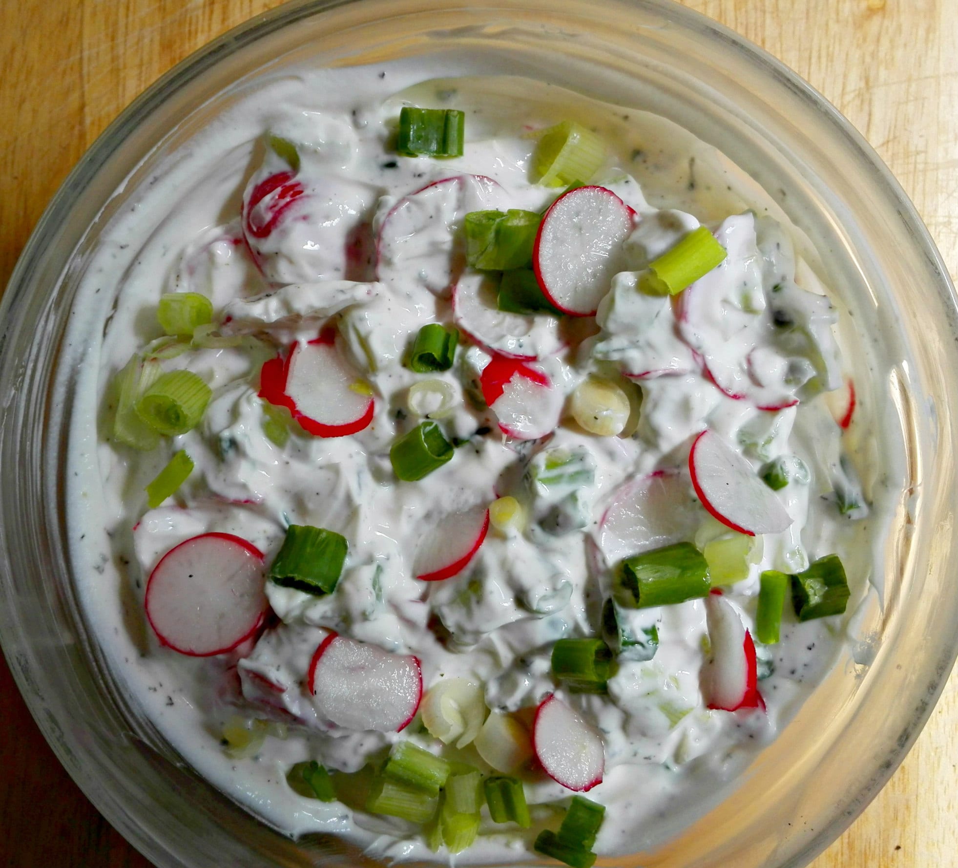 Yogurt Spread with Radishes and Green Onions BELGIAN FOODIE