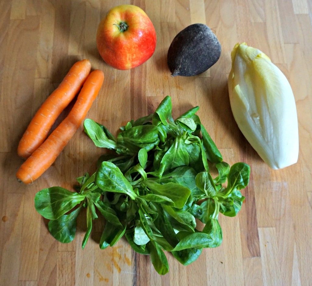 Belgian Foodie Winter Salad ingredients