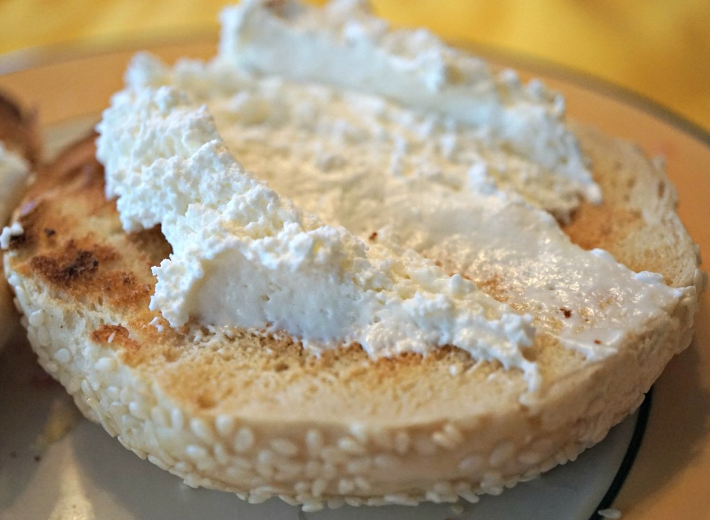 Bagel with cream cheese