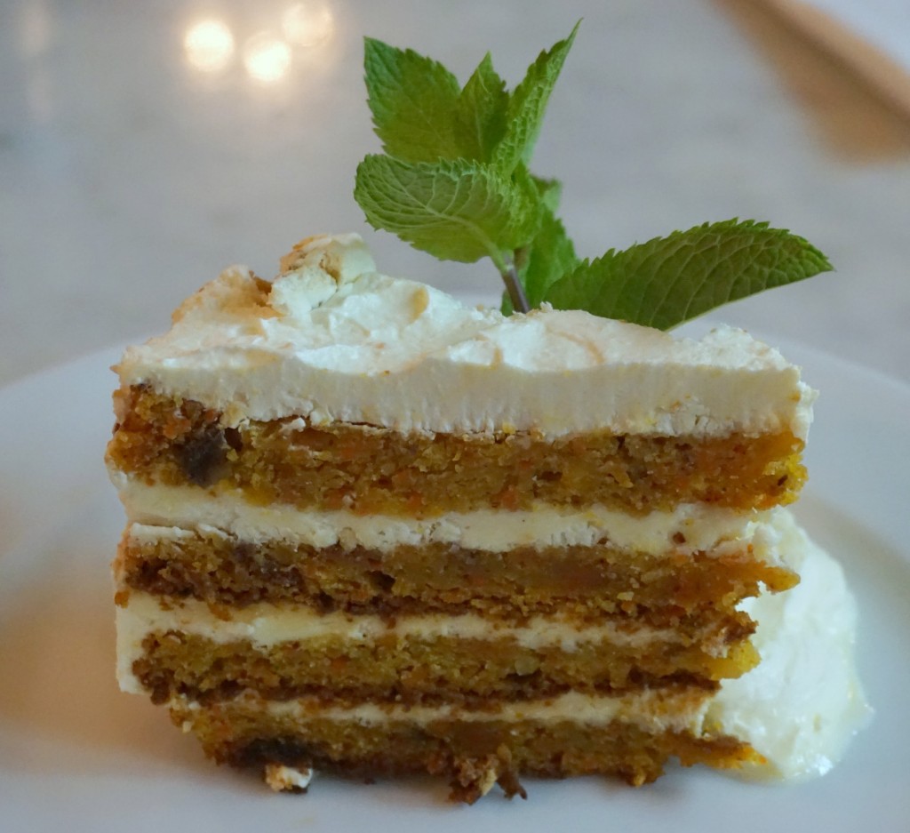 Carrot Cake at the Bourla Café Restaurant