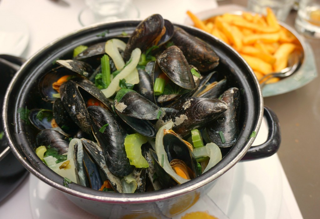 Moules Frites at the Bourla Café Restaurant