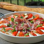Caprese Salad - Mozzarella,Tomato and Prosciutto di Parma Ham Salad