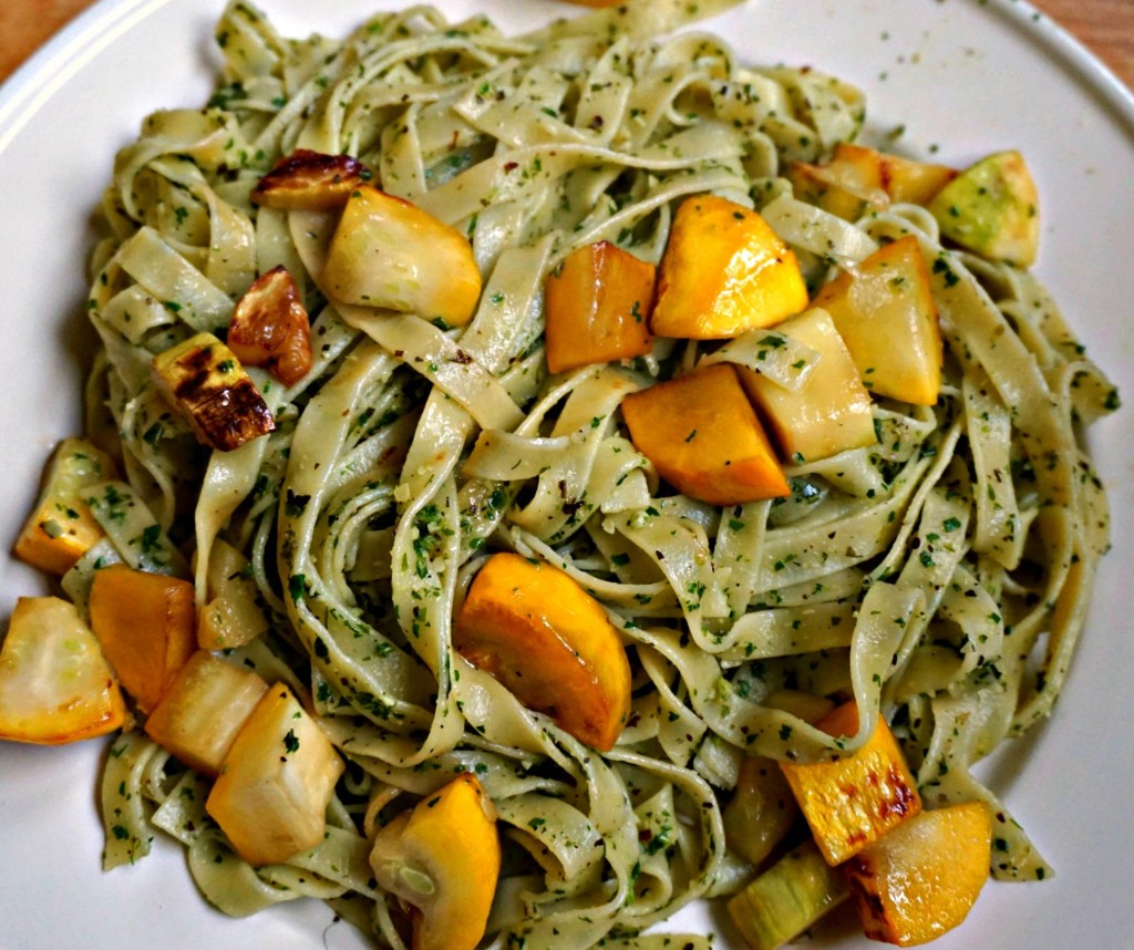 Pasta with Arugula Pesto