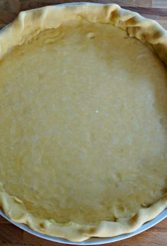 Pastry crust unbaked