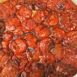 Tomato Tarte Tatin baked