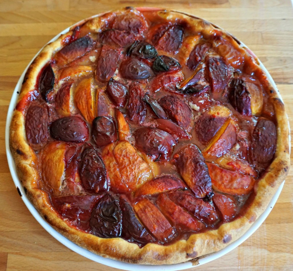 Peach Nectarine Plum Pie