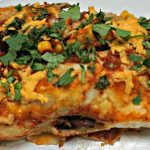 Vegetarian Enchiladas portion