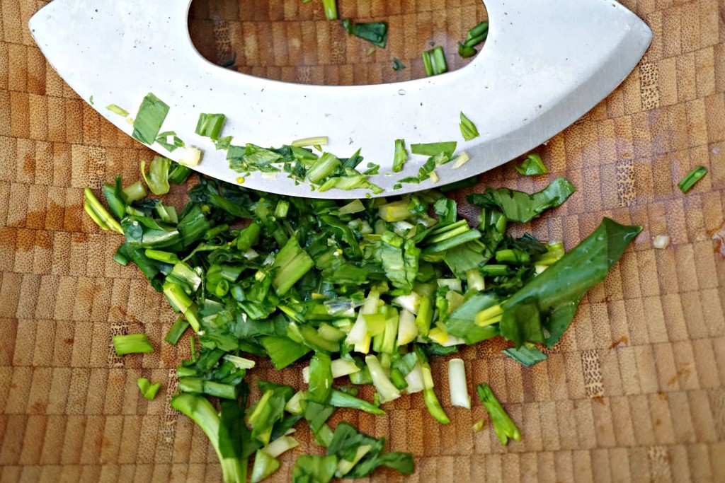 Wild Garlic Pesto chopped