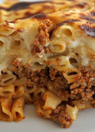 Pasticcio Serving Upclose