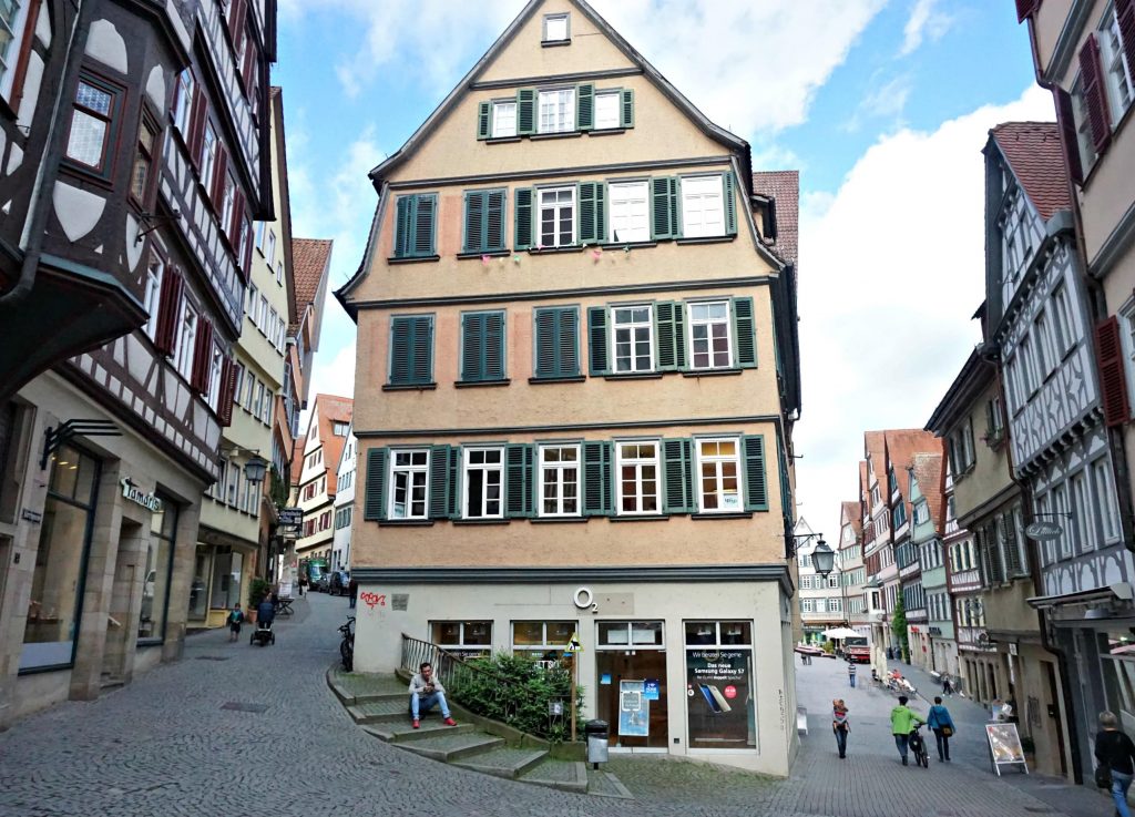 Tubingen pastel houses Central Europe