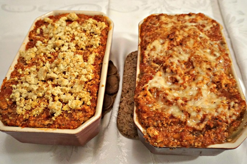 Two Cooked Eggplant Lasagnas