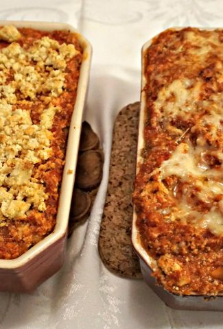 Two Cooked Eggplant Lasagnas and Vegan Eggplant Lasagna