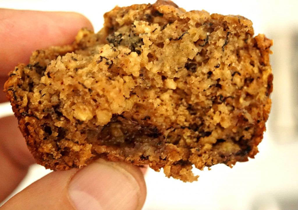 Inside Vegan Banana Oat Muffin 