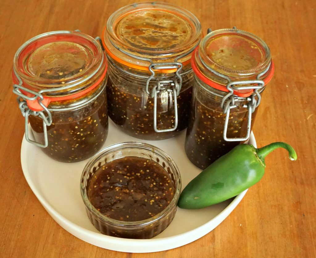 Tomatillo Jalapeno Jam platter