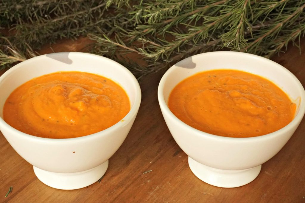 Carrot Rosemary Garlic Soup 2 cups