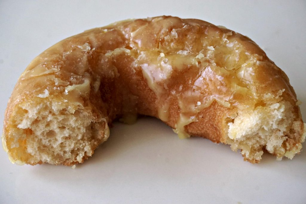 Kettle Glazed Doughnuts - Vegan doughnut lemon glaze
