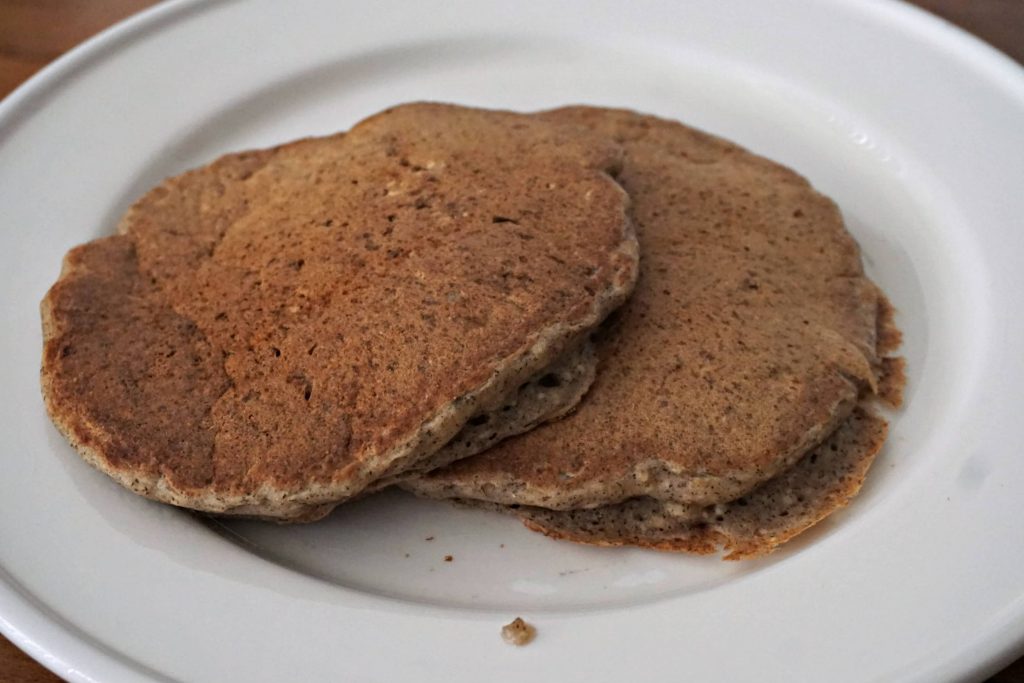 Tofu Vegan Pancakes Served