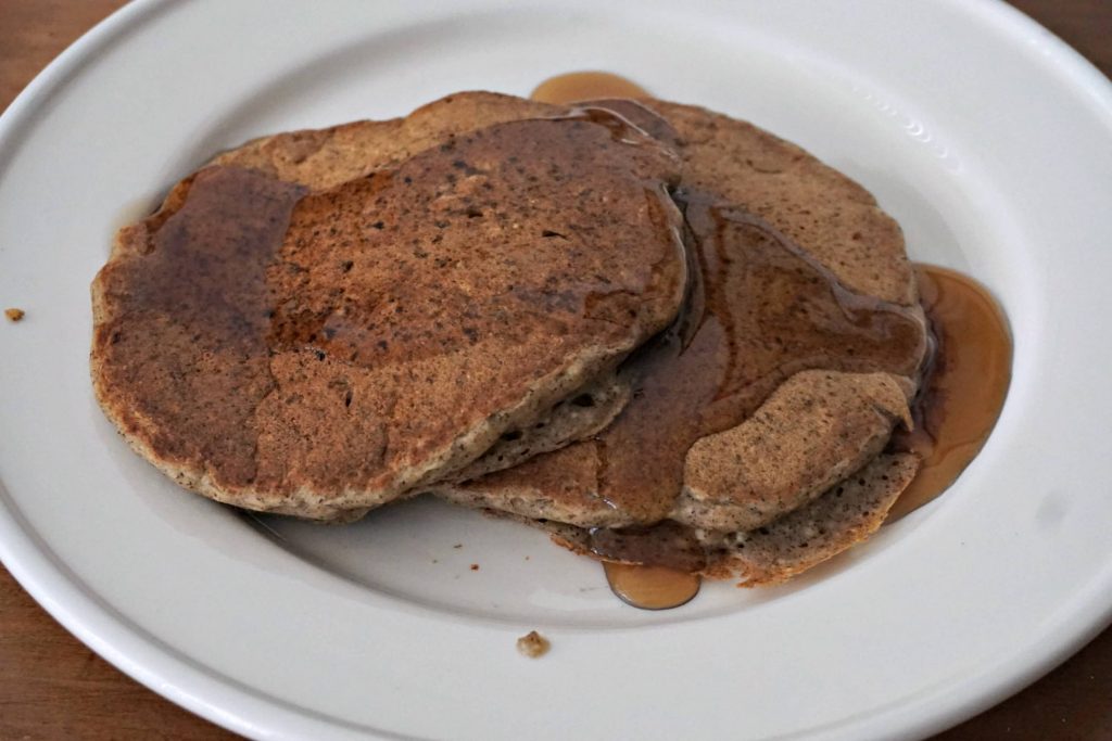 Tofu Vegan Pancakes with syrup