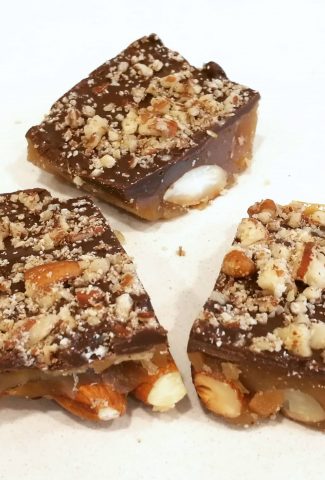 Pieces of English toffee
