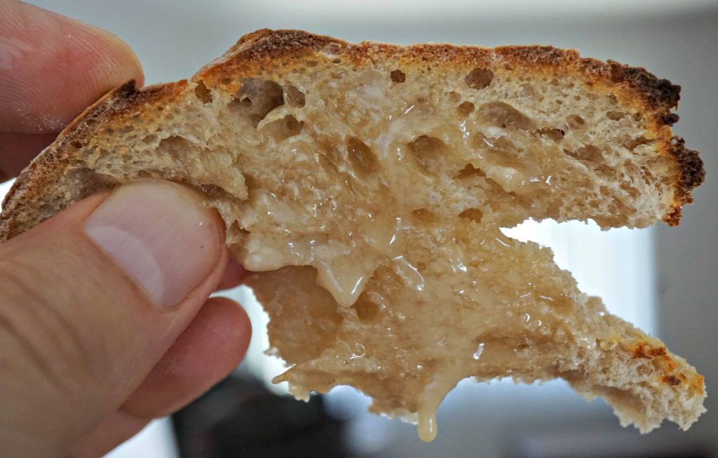 Sliced Sourdough Bread honey